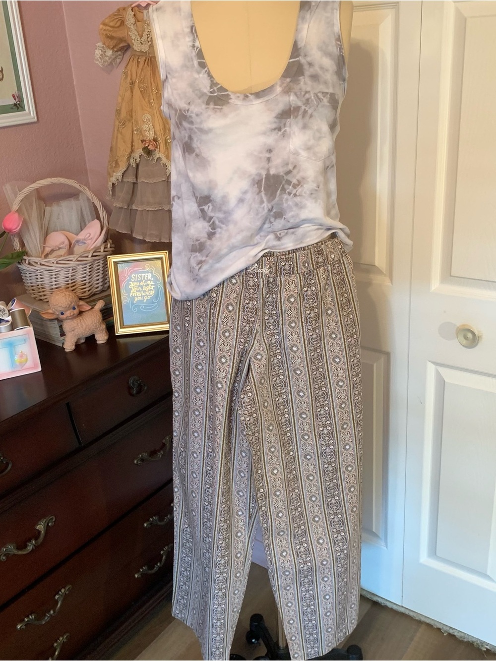 JAMES PERSE Tee LUCKY BRAND Printed Lounge Pants SET